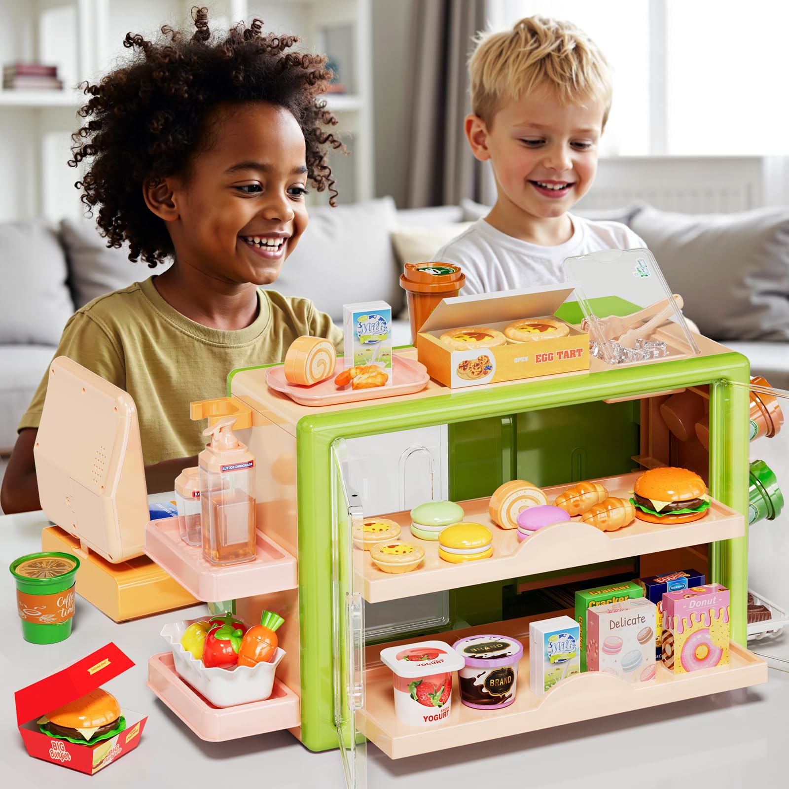 Supermarket Playset Deluxe Grocery Store with Cash Register