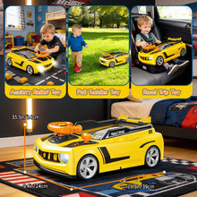 Load image into Gallery viewer, Simulation Racing Car Game Toy for Kids Interactive Driving Game with Steering Wheel, Sound &amp; Lights Perfect Gift for Toddlers
