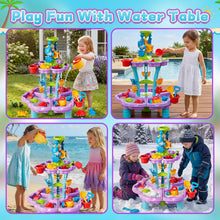 Load image into Gallery viewer, Kids Sand and Water Purple Play Table Summer Garden Activity Set  Indoor Outdoor Summer Garden Toys Sand Pit Water table
