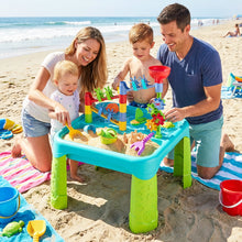 Load image into Gallery viewer, Sand and Water Table 3 in 1 Creativity Toy For Children Garden Toys Play Tray Activity Table Water Play Table Sandbox, Kids Outdoor Sand and Water Play Table
