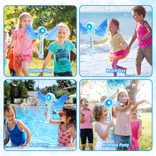 Load image into Gallery viewer, Magical Princess Bubble Wand with Wings Automatic Bubble Machine for Kids with Music Lights Indoor Outdoor Garden Adorable Toy for Kids
