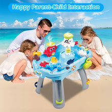 Load image into Gallery viewer, Kids Water Play Table with Fishing Game &amp; Ocean Animal Toys Summer Outdoor Indoor Water Sensory Activity Play Table Toy for Toddlers Boys Girls Age 3+
