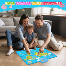 Load image into Gallery viewer, Interactive Talking World Animal Map for Kids-105+ Animal Sounds &amp; Facts-Educational Touch Poster Toy -Learn Geography, Animals &amp; Fun Quizzes- Learning Toy for Kids Aged 3+
