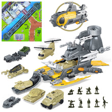 Load image into Gallery viewer, 2 in 1 Military Submarine Playset with Big Battle Map Army Toy Set Gift for Kids
