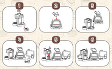 Load image into Gallery viewer, Pretend Kitchen Play Store Coffee Playset Toddlers Coffee Maker Play Set Dessert Shopping with Coffee Machine Cash Registers Toy Kids Age 3+
