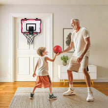 Load image into Gallery viewer, Indoor Mini Basketball Hoop with 2 Balls &amp; Inflator-Perfect Door-Mounted Basketball Set for Kids, Teens, and Adults, ldeal for Bedroom, Office, or Outdoor Play, Great Gift for Boys and Girls
