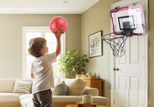 Load image into Gallery viewer, Indoor Mini Basketball Hoop with 2 Balls &amp; Inflator-Perfect Door-Mounted Basketball Set for Kids, Teens, and Adults, ldeal for Bedroom, Office, or Outdoor Play, Great Gift for Boys and Girls
