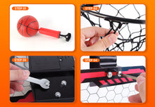 Load image into Gallery viewer, Indoor Mini Basketball Hoop with 2 Balls &amp; Inflator-Perfect Door-Mounted Basketball Set for Kids, Teens, and Adults, ldeal for Bedroom, Office, or Outdoor Play, Great Gift for Boys and Girls
