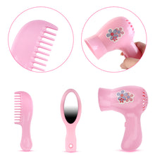 Load image into Gallery viewer, 28 Piece Baby Doll Accessories Bag Baby Feeding Accessories Clothes Doll Bear Bath Toys Soother Dummy Great Nurturing Pretend Toy for Kids
