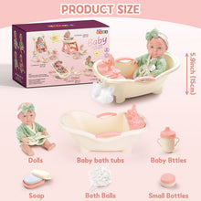 Load image into Gallery viewer, &#39;&#39;My First Baby Doll&#39;&#39; Baby Doll Set with Accessories, Baby Dolls for Girls and Boys, Baby Doll Play Set (Trolley Dolls or Bathroom Dolls)
