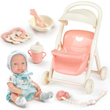 Load image into Gallery viewer, &#39;&#39;My First Baby Doll&#39;&#39; Baby Doll Set with Accessories, Baby Dolls for Girls and Boys, Baby Doll Play Set (Trolley Dolls or Bathroom Dolls)
