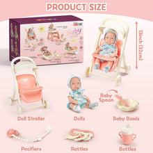 Load image into Gallery viewer, &#39;&#39;My First Baby Doll&#39;&#39; Baby Doll Set with Accessories, Baby Dolls for Girls and Boys, Baby Doll Play Set (Trolley Dolls or Bathroom Dolls)
