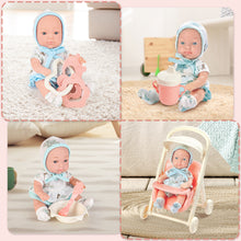 Load image into Gallery viewer, &#39;&#39;My First Baby Doll&#39;&#39; Baby Doll Set with Accessories, Baby Dolls for Girls and Boys, Baby Doll Play Set (Trolley Dolls or Bathroom Dolls)
