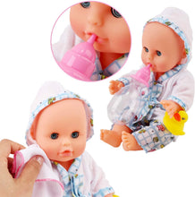 Load image into Gallery viewer, 13¡± Baby Doll Bath Time Play Set Pink with Real Water Faucet Function Removable Clothes Smooth Edges Toys Great Birthday Christmas Gift
