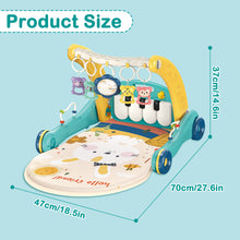 Load image into Gallery viewer, 2-in-1 Baby Play Mat &amp; Activity Gym- Plush Zoo Animal Ball Pit with Engaging Toys for Babies Aged 0-12 Months, ldeal for Early Development, Holiday Gifts, and Stimulating Playtime
