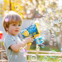 Load image into Gallery viewer, Bubble Gun for Kids Colorful LED Lights colorful bubbles Bubble Maker Outdoor Toys Bubble Gun with Bubble Solution, Bubble Blaster Toy 5000+ Bubbles Per Min Bubble Maker Outdoor Toys for Girls Party
