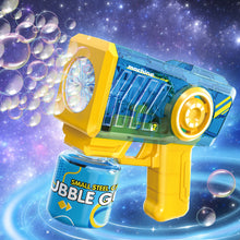 Load image into Gallery viewer, Bubble Gun for Kids Colorful LED Lights colorful bubbles Bubble Maker Outdoor Toys Bubble Gun with Bubble Solution, Bubble Blaster Toy 5000+ Bubbles Per Min Bubble Maker Outdoor Toys for Girls Party
