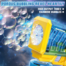 Load image into Gallery viewer, Bubble Gun for Kids Colorful LED Lights colorful bubbles Bubble Maker Outdoor Toys Bubble Gun with Bubble Solution, Bubble Blaster Toy 5000+ Bubbles Per Min Bubble Maker Outdoor Toys for Girls Party

