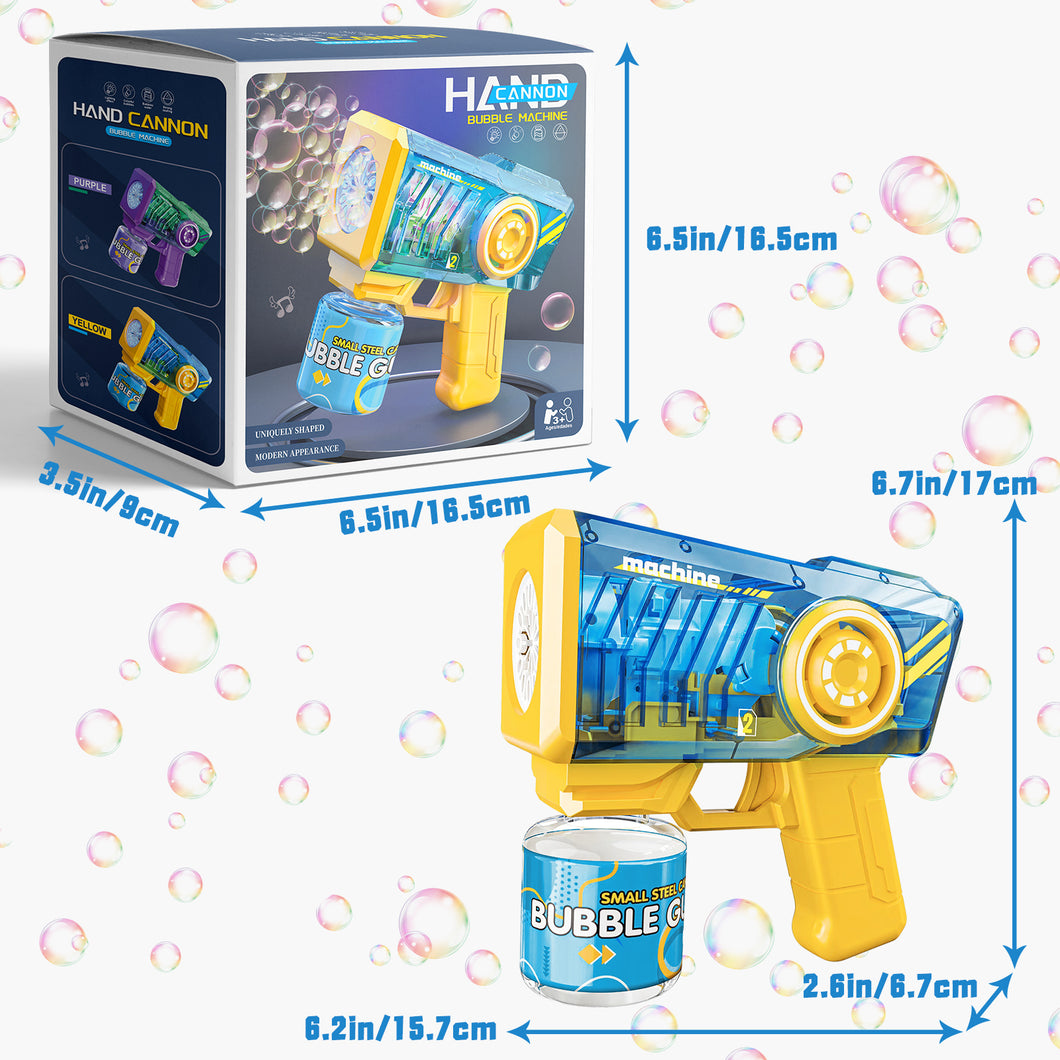 Bubble Gun for Kids Colorful LED Lights colorful bubbles Bubble Maker Outdoor Toys Bubble Gun with Bubble Solution, Bubble Blaster Toy 5000+ Bubbles Per Min Bubble Maker Outdoor Toys for Girls Party
