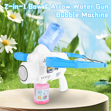 Load image into Gallery viewer, 3 in 1 Bubble Water Gun Bow Arrow Summer Bubble Machine Toy Gift for Boys Girls
