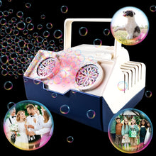 Load image into Gallery viewer, Automatic Electric Bubble Machine for Children 16 Bubble Holes Portable Bubble Machine 2000+ Bubbles/Min for Wedding/Birthday/Party/Festival-BM-BS
