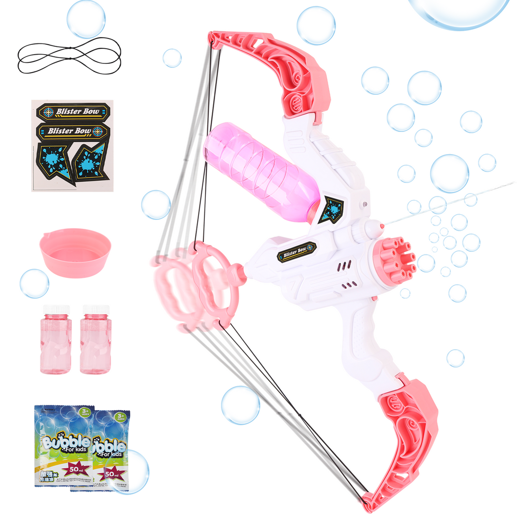 Bow and Arrow Bubble Maker Water Gun Summer Outdoor Toys Gift for 3+ Boys Girls