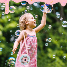 Load image into Gallery viewer, Magical Donut Camera Bubble Machine Automatic Light-Up Bubble Blower Fun Music &amp; One-Click Operation | Perfect Outdoor Toy for Kids &amp; Families | Trendy Summer Bubble Machine Pink and Green
