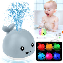 Load image into Gallery viewer, Baby Bath Toys Whale Induction Spray Water Swimming Bathtub Toy LED Light Up Sprinkler Toy for Toddler Bathtime
