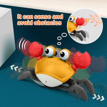 Load image into Gallery viewer, Crawling Crab Toy with Music and Light, Interactive Crawling Toys for Toddlers Walking Dancing Sensory Toys for Children-BT-O11
