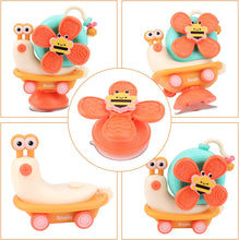 Load image into Gallery viewer, Snail Suction Cup Spinner Toys Take Apart Suction Toy Fidget Spinners for Kids Suction Toys Bath Toys Sensory Toys-BT-SN
