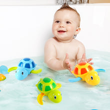 Load image into Gallery viewer, Floating Wind-Up Sea Turtle Bath Toys for Toddlers-Interactive Swimming Turtles for Bathtub Fun, Perfect Water Toys, and Party Favors for Kids
