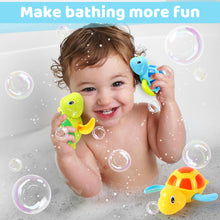 Load image into Gallery viewer, Floating Wind-Up Sea Turtle Bath Toys for Toddlers-Interactive Swimming Turtles for Bathtub Fun, Perfect Water Toys, and Party Favors for Kids
