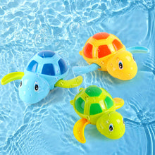 Load image into Gallery viewer, Floating Wind-Up Sea Turtle Bath Toys for Toddlers-Interactive Swimming Turtles for Bathtub Fun, Perfect Water Toys, and Party Favors for Kids
