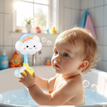 Load image into Gallery viewer, Baby Shower Bath Toy Set- Cloud Sprinkler Faucet with Foldable Bathtub Shower Head-Fun Bath Sprays &amp; Tubs for Toddlers, Perfect Bathtime Gift for Kids
