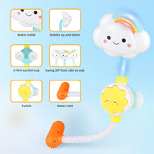 Load image into Gallery viewer, Baby Shower Bath Toy Set- Cloud Sprinkler Faucet with Foldable Bathtub Shower Head-Fun Bath Sprays &amp; Tubs for Toddlers, Perfect Bathtime Gift for Kids
