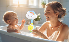 Load image into Gallery viewer, Baby Shower Bath Toy Set- Cloud Sprinkler Faucet with Foldable Bathtub Shower Head-Fun Bath Sprays &amp; Tubs for Toddlers, Perfect Bathtime Gift for Kids
