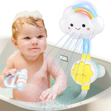 Load image into Gallery viewer, Baby Shower Bath Toy Set- Cloud Sprinkler Faucet with Foldable Bathtub Shower Head-Fun Bath Sprays &amp; Tubs for Toddlers, Perfect Bathtime Gift for Kids
