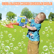 Load image into Gallery viewer, Weeder Bubble Maker Bubble Machine with LED Lights – One-Button Operation for Continuous Bubbling Fun, Perfect for Kids and Outdoor Play, Includes 2 Bottles of Bubble Solution, Easy to Use and Safe for Children
