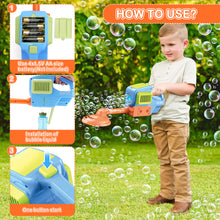 Load image into Gallery viewer, Weeder Bubble Maker Bubble Machine with LED Lights – One-Button Operation for Continuous Bubbling Fun, Perfect for Kids and Outdoor Play, Includes 2 Bottles of Bubble Solution, Easy to Use and Safe for Children
