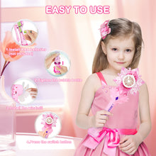 Load image into Gallery viewer, Dreamy Princess Snowflake Bubble Machine Toys Lights &amp; Music Magic Bubble Wands Gifts for Toddlers
