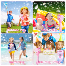 Load image into Gallery viewer, Dreamy Princess Snowflake Bubble Machine Toys Lights &amp; Music Magic Bubble Wands Gifts for Toddlers
