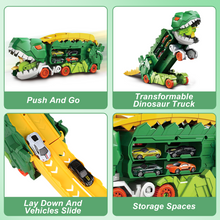Load image into Gallery viewer, Dinosaur Transport Track Truck Toy Cars Portable Car Carrier Truck Play Set
