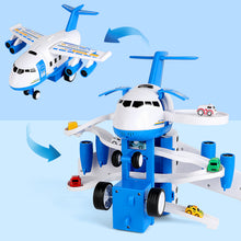Load image into Gallery viewer, Transport Cargo Airplane Car Toy Play Set with Music and Light Toy Toddler Toys with Vehicle Car Toys Birthday Gifts for Kids
