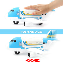 Load image into Gallery viewer, Transport Cargo DIY Plane Car Toy Play Set with Ramp and 4 Mini Car, 1 Helicopter Included - Fun Educational Toy for Kids
