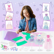 Load image into Gallery viewer, 143Pcs DIY Princess Fashion Designer Craft Toy Kit Doll Clothes Materials Play Kit Gift for Kids
