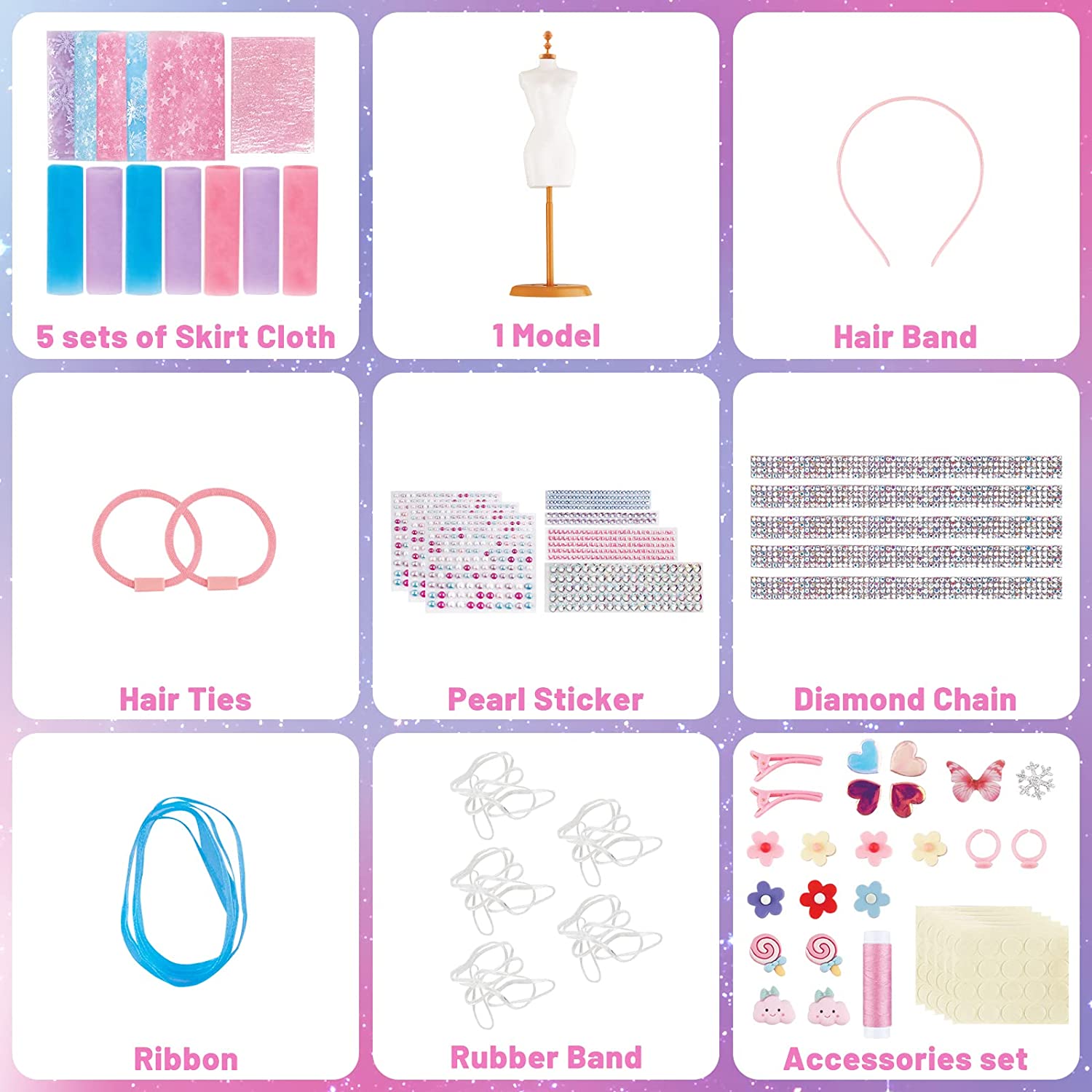 Fashion Designer Kit for Kids, Arts and Crafts Sewing Kits for Girls, –  deaotoys