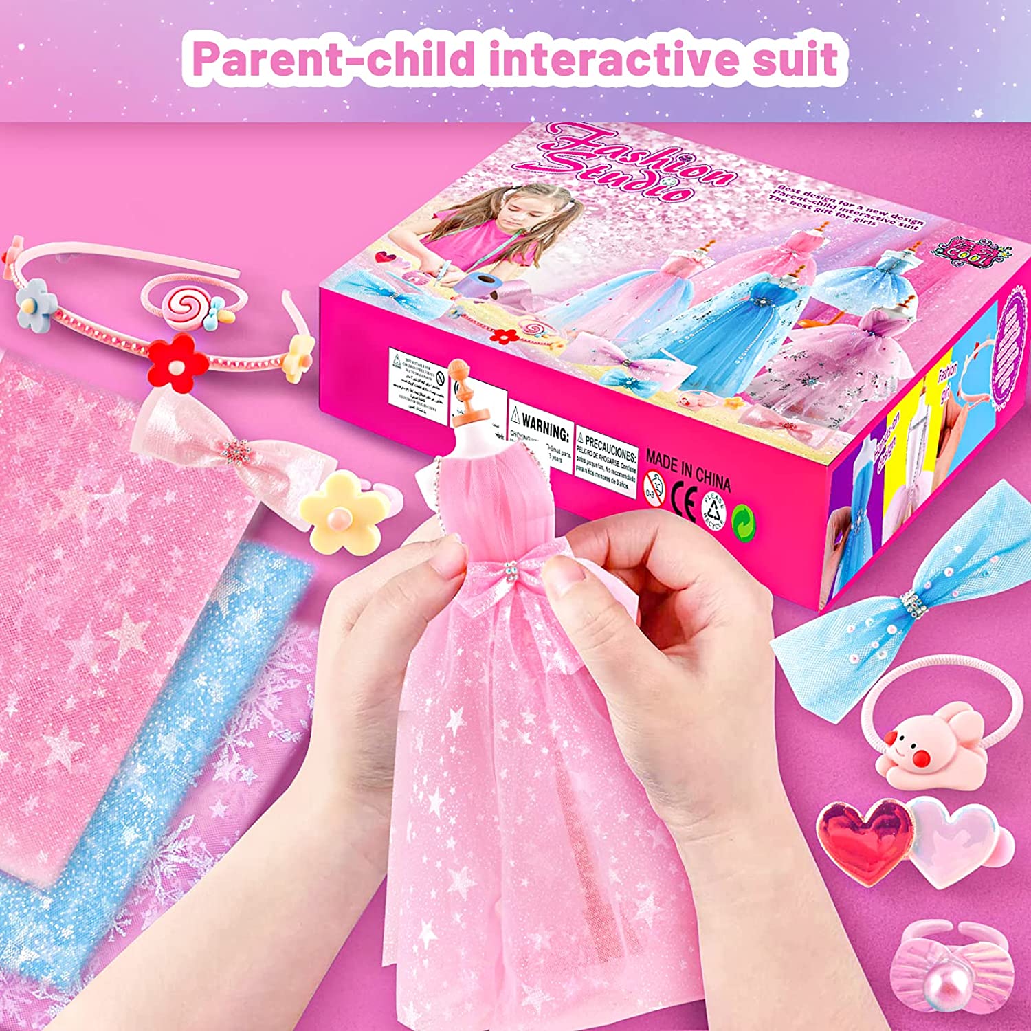 Fashion Designer Kit for Kids, Arts and Crafts Sewing Kits for Girls, –  deaotoys