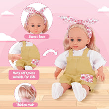 Load image into Gallery viewer, 15 PCS Baby Doll Set 14&quot; Baby Doll with 3 Doll Clothes with Portable Accessory Storage Bag ideal present for child  Doll Dress Up Set, Pretend Play Toys for Kids
