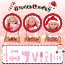 Load image into Gallery viewer, Christmas Baby Doll Toy Set dress-up doll Toddler Kids Gift Birthdays play set 3 Set Dolls Clothes and fun accessories-DDP-XM
