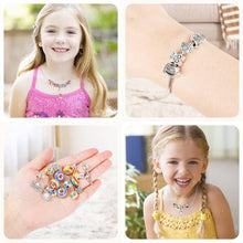 Load image into Gallery viewer, Charm Bracelet Making Kit for Kids Jewelry Making for Kids Charm Bracelets for Kids ages 3 Plus
